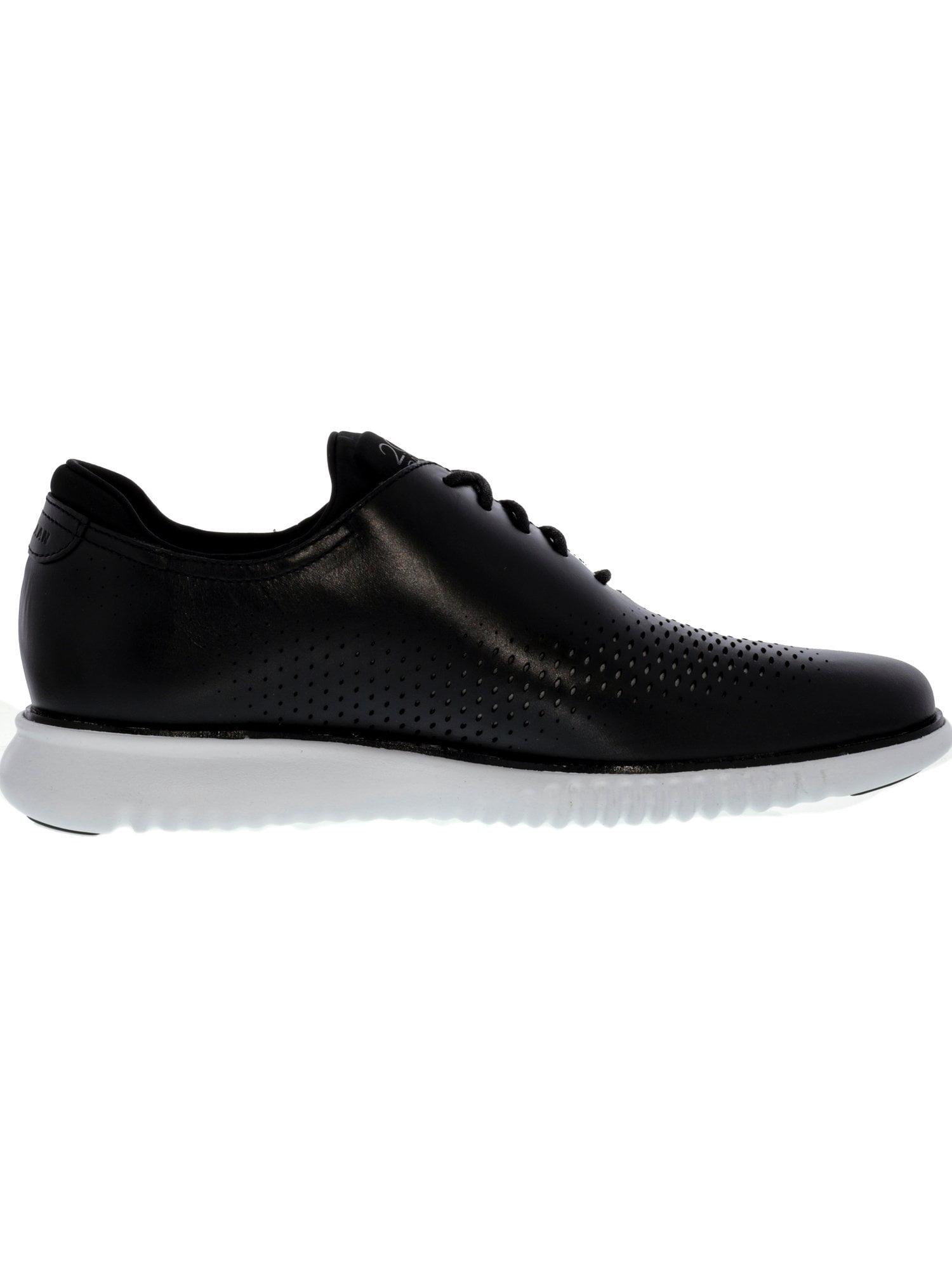 Cole Haan Men's 2 Zerogrand Laser Wing Black Leather / White Ankle