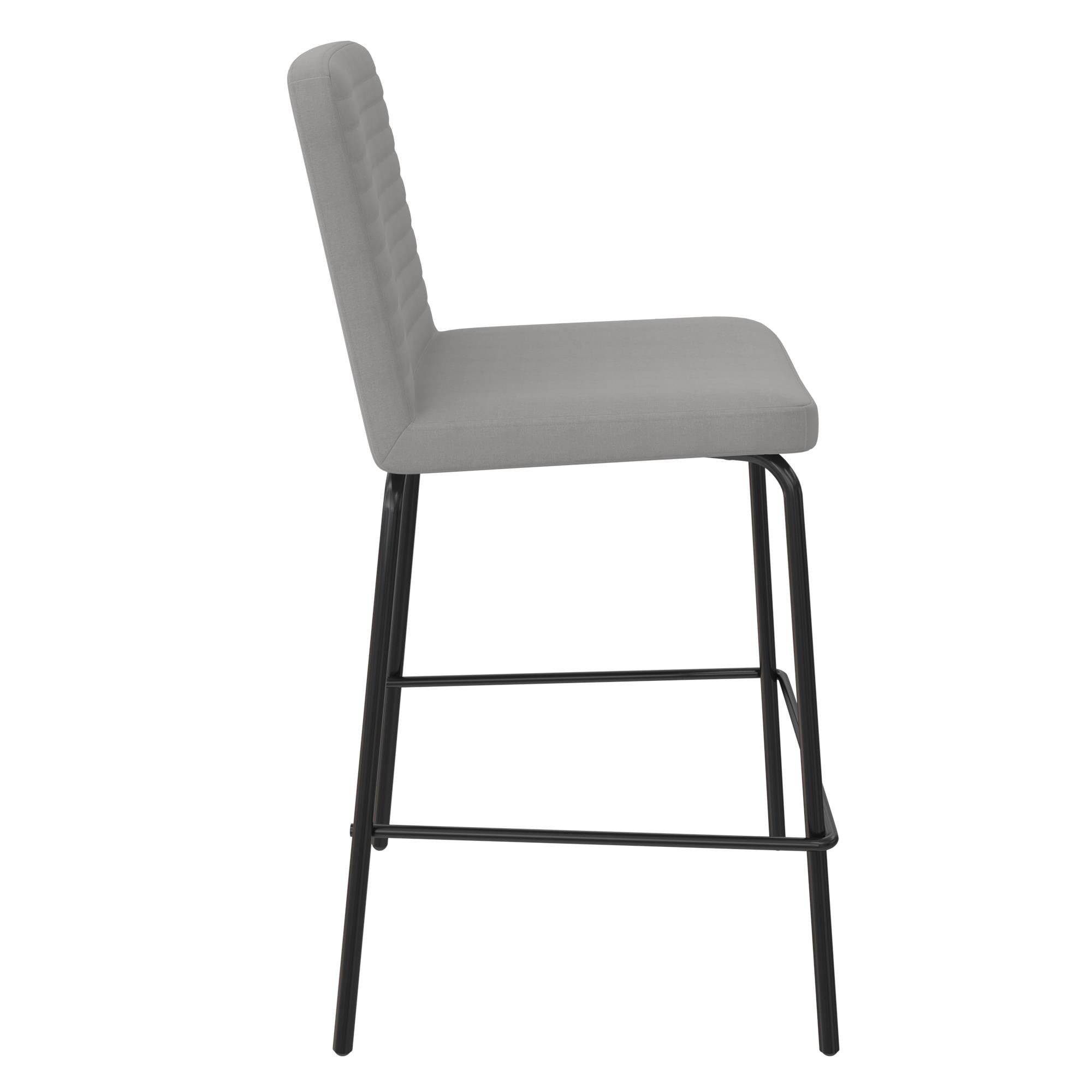 DHP Wynn 24" Counter Height Bar Stool, Gray Linen