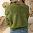 thumbnail image 4 of Fanxing 1/4 Zip Pullover for Women Fleece Lined Long Sleeve Sweatshirt Casual Plush Fluffy Zipper Pullovers Tops Activewear S/M/L/XL/XXL/XXXL/XXXXL/XXXXXL, 4 of 7