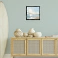 thumbnail image 2 of Stupell Industries Blue Seascape Beach Beach Painting Black Floater Framed Canvas Art Print Wall Art, 18 x 18, 2 of 9