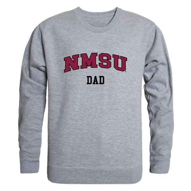 W Republic 562-225-HGY-05 Hommes New Mexico State Aggies Chandail en Molleton Col Rond en Molleton, Gris Chiné - 2TG
