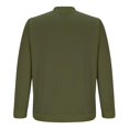 thumbnail image 5 of PEASKJP Men New Sweatshirt Stand Casual Button Solid Color Men Sweatshirt Top(AG,S), 5 of 5