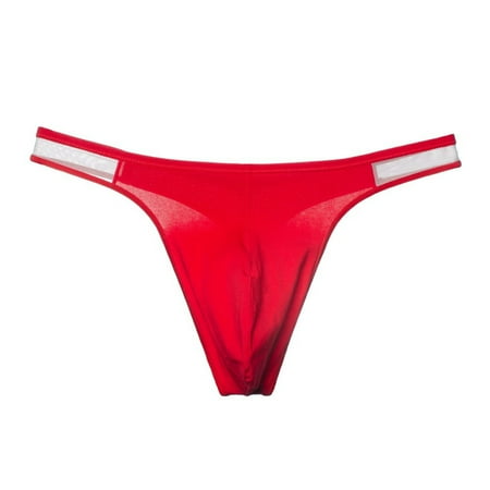 

Men s Underwear Thongs Pouch Low Rise G-string Briefs Bikini T-Back Breathable