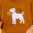 thumbnail image 4 of REgarm Toddler Baby Halloween Outfit Boy Girl Fall Winter Clothes Embroidery Shirt Top Elastic Waist Plaid Pants Set Trendy 2 Piece Outfit,4-5 Years, 4 of 5
