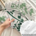 thumbnail image 4 of Full Size Fitted Sheet Set - Sage Green Botanical 3 Piece Bedding Sets 16" Deep Pocket Fitted Sheet with 2 Pillowcases Rustic Country Spring Floral Summer Leaf Brushed Microfiber Hotel Bed Sheets, 4 of 9