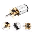 thumbnail image 4 of Uxcell 12V 300RPM Rated Torque 7 Output Shaft Length 10mm Micro DC Speed Reduction Motor Mini Metal Gearbox Motor, 4 of 6