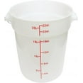thumbnail image 4 of TrueCraftware- 6 Gallons White Plastic Round Beverage Dispenser Dishwasher Safe Color graduations marking in Liters and Quarts- Punch Bowls Water Juice dispensers with Easy Flow Spigot for Outdoor, 4 of 5