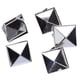 thumbnail image 1 of 100pcs 12mm Pyramid STUDS Spots Spikes RIVETS Punk Leathercraft DIY, 1 of 9