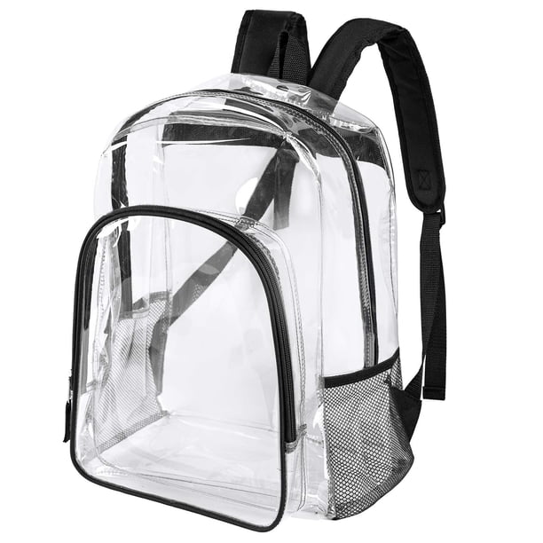 Mochila Transparente Fomaris para Escuela Negra
