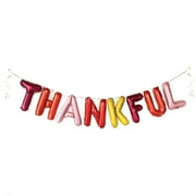 Packed Party "Thankful" Balloon Banner, Assorted Color Nylon, 12 ft. Long
