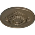 thumbnail image 3 of Ekena Millwork 13 3/4"OD x 1"P Monique Ceiling Medallion (Fits Canopies up to 3 3/4"), Hand-Painted Warm Silver, 3 of 6