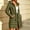 Khaki, variant on Womens Long Puffer Coat Hooded Quilted Down Jacket Winter Warm Lightweight Packable Outerwear Windproof Thick Overcoat