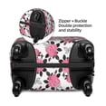 thumbnail image 4 of Xecao Rose Flowers print Elastic Luggage Cover, with double-sided print , is perfect for travel, business, and daily use (NOT included luggage!), 4 of 9