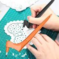 thumbnail image 3 of Graflsoa 360° Rotating Blade Craft Cutter for DIY Art, Paper Cutting, and Scrapbooking - Orange, 3 of 7