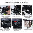 thumbnail image 4 of Universal Front Bike Basket for Small and Medium Dogs - 34 x 28 x 25 cm - Detachable Waterproof Canvas Hanging Storage Basket on Handlebar (Black Flow, 4 of 5