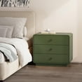 thumbnail image 2 of Liora Contemporary 28" Nightstand in Green (3-Drawer), 2 of 9