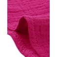 thumbnail image 5 of INSPIRE CHIC Women's 2 Piece Lapel Long Sleeve Shirt Jacket High Waist Shorts Loungewear Sets XL Hot Pink, 5 of 5