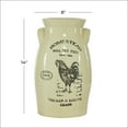 thumbnail image 3 of DecMode 8"W, 14"H Stoneware Farmhouse Vase, White, 1 - Piece, 3 of 7