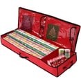 thumbnail image 4 of Wrapping Paper Storage Container,Under Bed Gift Wrap Organizer Bags for Wrapping Paper Rolls, Ribbon, and Bows,Durable Material 600D Oxford,104.5*36*14CM, 4 of 5