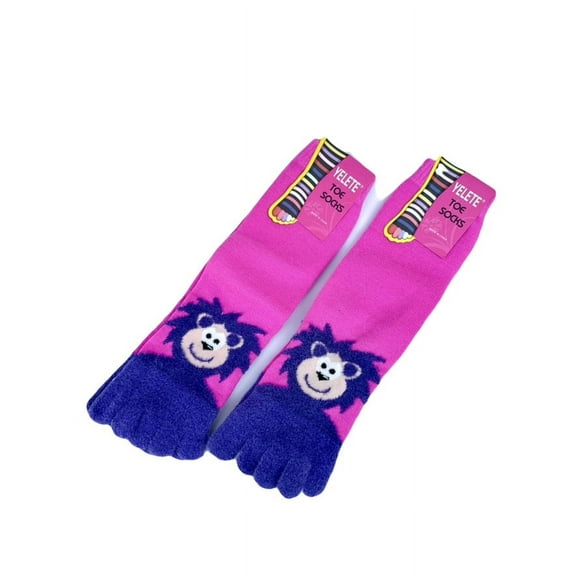2pk Yelete Purple Lion Toe Socks Ladies size 9-11