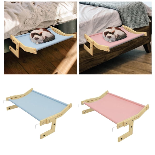 Percha para Ventana de Gato, 2 Piezas, Desmontable, Ajustable, para Tomar El Sol, Silla para Ventana de Salón, Cama Colgante, Hamaca para Gatos L Rosa Fernando Percha para ventana de gato