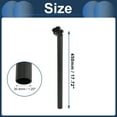 thumbnail image 3 of Unique Bargains Bike Seat Post Bike Saddle Post Seat Tube Aluminum Alloy Black Extra Long Adjustable Angle with Fixing Clip Black 30.4*450mm, 3 of 7