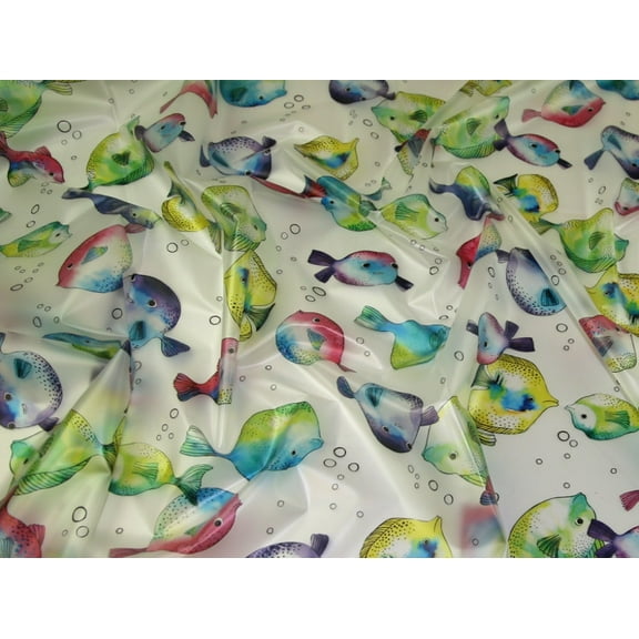 Frosted Waterproof Raincoat Dress Fabric Multicoloured - per yard