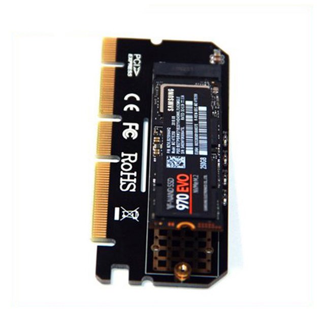 Methold PCI-E 16X to NVME Expansion Card Writing PCIE3.0 LED Alloy Portable M.2 Aluminum Adapter Travel to Indicator with Connection Type2