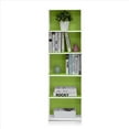 thumbnail image 6 of Furinno Luder 5-Tier Reversible Open Shelf Bookcase, Green, 6 of 7