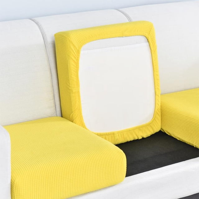 Wosthever Funda de sofá Cojín de asiento Protector de muebles Mano de obra Equipo de protección Artesanía Accesorios para el hogar Suministros para el Decoración del hogar Amarillo Wosthever HA067476-01