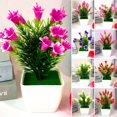 thumbnail image 2 of Artificial Plant Lily Flower Pinecone Potted Plants Home Shop Decoration, 2 of 9