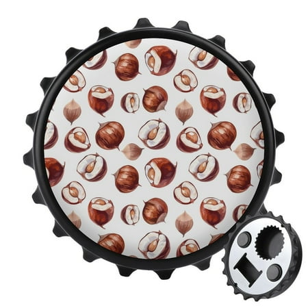 

ZHANGS Chestnut Patterns-241 Strong Fridge Magnets Funny Refrigerator Magnets with Can Opener Decorative Magnetic Sticker for Kitchen Office Whiteboard Cabinet And Dishwasher
