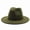 Army Green, variant on Single-color plain hat, simple fedora, flat brim, wide brim jazz hat