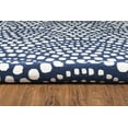 thumbnail image 4 of Linon Aspire Scallop Hand Tufted Wool 5'x8' Rug in Navy, 4 of 6