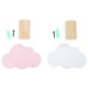 thumbnail image 1 of 2 ganchos colgantes de madera con forma de nube para decorar la pared del hogar., 1 of 8