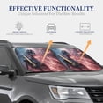 thumbnail image 4 of Sikiie Electric Skeleton Surrealism Print Foldable Car Windshield Sun Visor, Car Window Sunshade Suitable for Sedan, SUV and Truck Car Accessories-Medium, 4 of 6