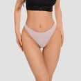 thumbnail image 2 of GEWSEY Women's Everyday Thong - Lightweight Knit Travel Underwear (Light Purple, XL), 2 of 4