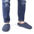 thumbnail image 2 of Slack Men's Daniel Waffle Knit Memory Foam Scuff Slipper, 2 of 7