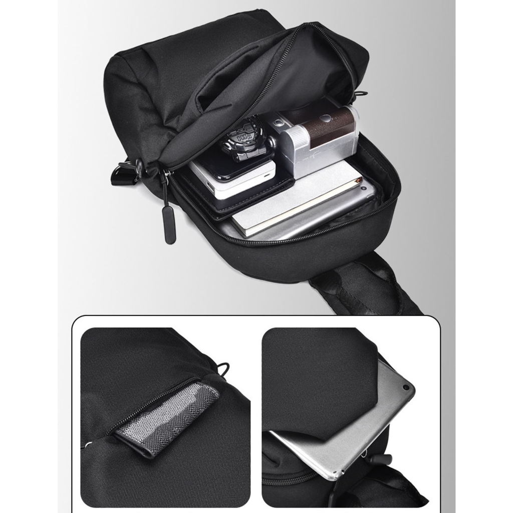 Osdhezcn Sling Bag for Men and Women Fashion Crossbody Bag Lightweight Chest Bag Pack Casual Shoulder Bag Sport Messenger Bag