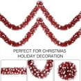 thumbnail image 6 of FeiFu 196.85in Christmas Red Snowflake Tinsel Christmas Tree Decor Christmas Scene Setup Decor Shiny Red Tinsel for Tree Wreath and Holiday Ambience Enhancement, 6 of 6