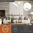 thumbnail image 2 of Avers 4 Light LED Compatible Gold Brass Mid-Century Modern Chandelier White Globe Glass, 2 of 12