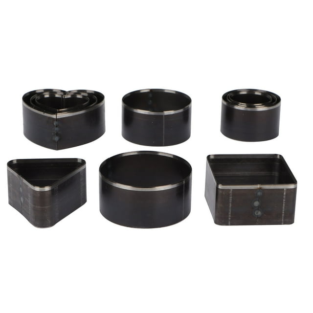10 moldes de corte de cuero B020 de acero de alto carbono para múltiples formas.