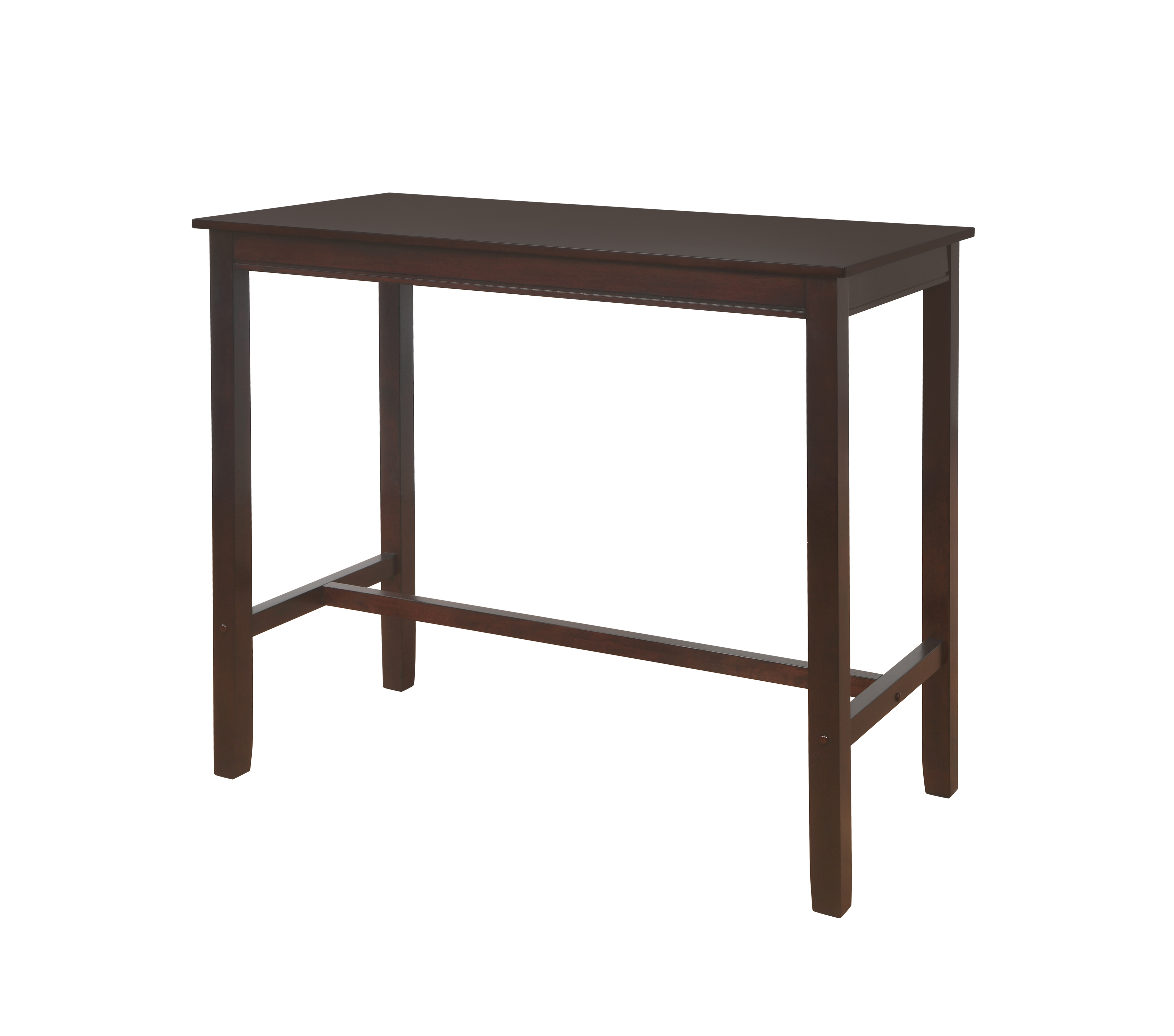 Linon Claridge Wood Bar Height Pub Table, 42" Tall, Walnut Finish