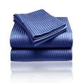 thumbnail image 6 of 1800 Series Embossed Striped Bed Sheet Collection 4-Piece Ultra Soft Microfiber, 6 of 9