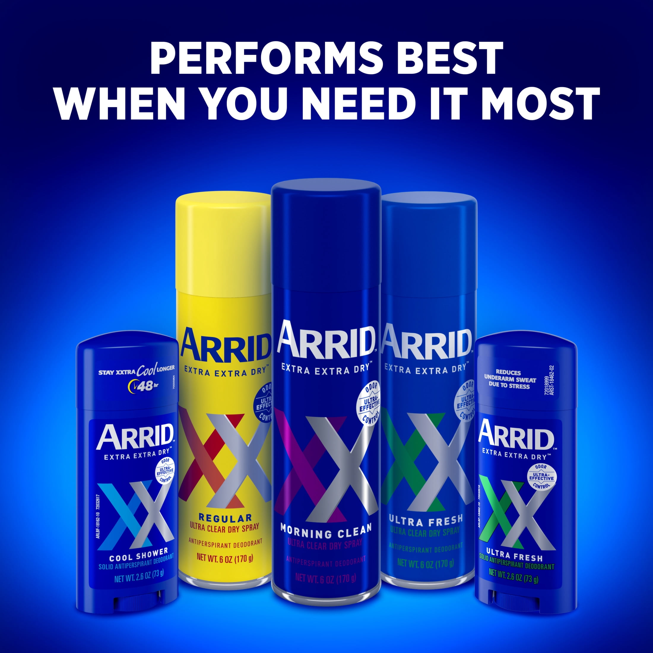 Arrid XX Extra Extra Dry Aerosol Antiperspirant Deodorant, Morning Clean, for Men and Women, 6 oz
