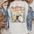 thumbnail image 7 of `Rolling Christian Graphic T‑Shirt, Easter Tomb Stone Jesus Christ Faith Print, Women's Crew Neck Short Sleeve Casual Religious Tee, 7 of 7