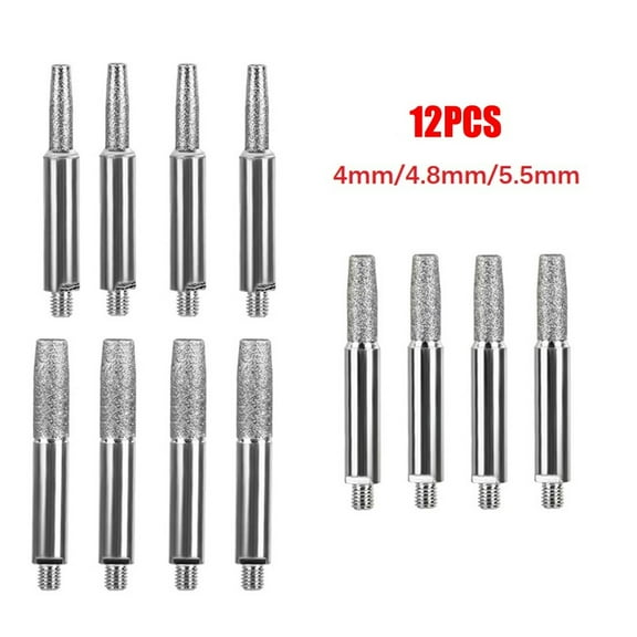Professional Grade Carbide Burrs for Chainsaw Chain Sharpening Jig Set of 12