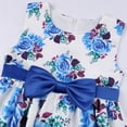 thumbnail image 3 of Elegant Girls' Floral Print Dress Evening Performance Dress, Holiday Performance Dress Princess Dress Special Occasion Dress Princess Dresses, 3 of 6