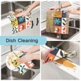 thumbnail image 2 of Yayeee 6 Pack Kitchen Dish Cloths Set for Washing Soft Drying Absorbent Microfiber Towels, Floral Patterns, 2 of 9