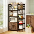 thumbnail image 5 of Costway 55.5" Tall Bookcase with 2-Door Cabinet Metal Frame Freestanding Display Rack, 5 of 10